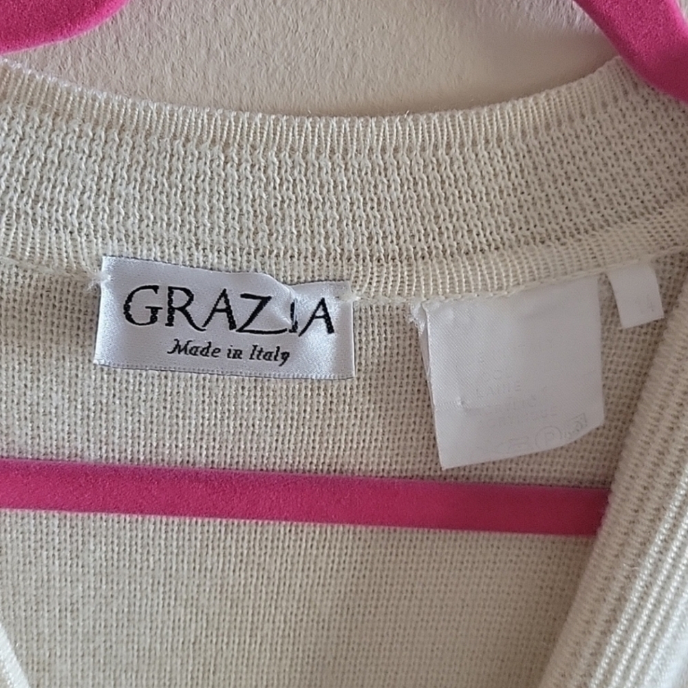 GRAZIA Oversized V-NECK CARDIGAN US 14 - Picture 4 of 6